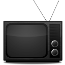 Grey Vintage TV Icon